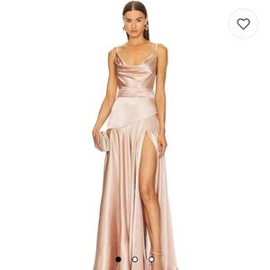 Bronx and Banco Leo Champagne Gown (size 10)